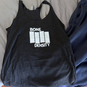 Bone Density BF White Type Women's Racerback Tank
