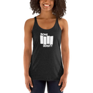 Bone Density BF White Type Women's Racerback Tank